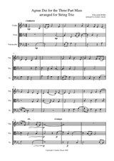 Agnus Dei from the Three Part Mass arranged for String Trio