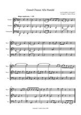 Grand Choeur alla Handel, arranged for string trio