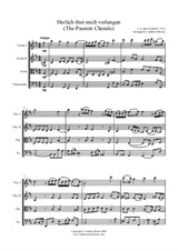 Herzlich thut mich verlangen (Passion Chorale). Arr. for String Quartet