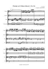 Prelude in G minor (Book 1, No.16) arr. for String Quartet