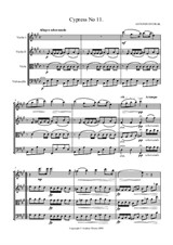 Cypress No.11 for String Quartet