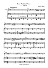 Three Austrian Dances - No.2 - March for Violin & Piano