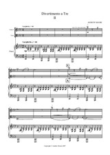Divertimento a Tre - 2nd Movement (for Violin, Viola & Piano)