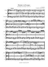 Little Prelude No.4 arranged for String Trio